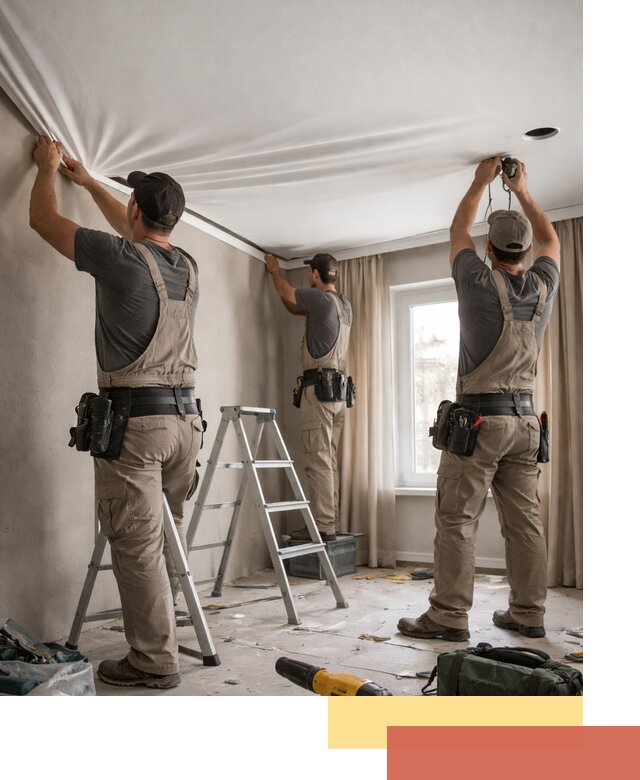 Монтаж матового натяжного потолка в Сибае качественно и быстро