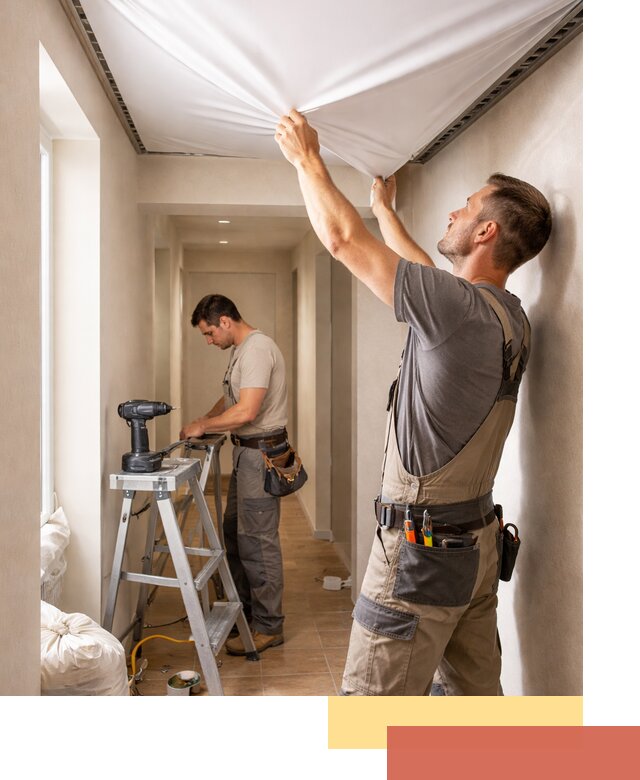 Монтаж натяжного потолка в прихожей в Сибае