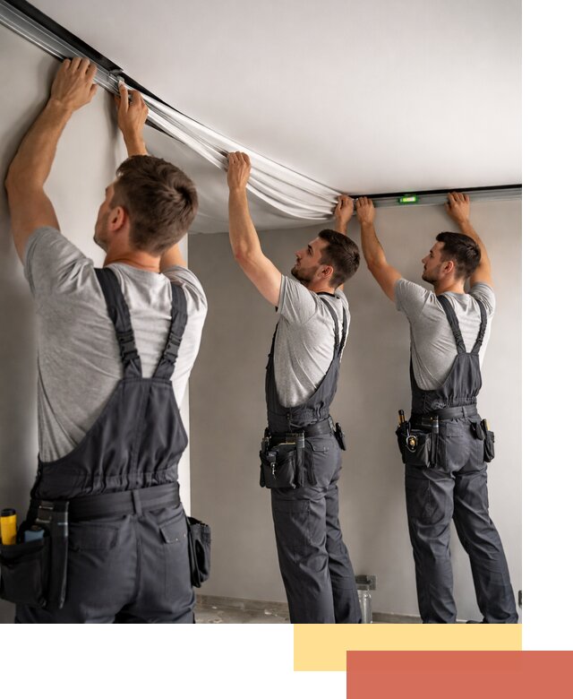 Теневые натяжные потолки в Сибае: монтаж и отделка быстро и качественно