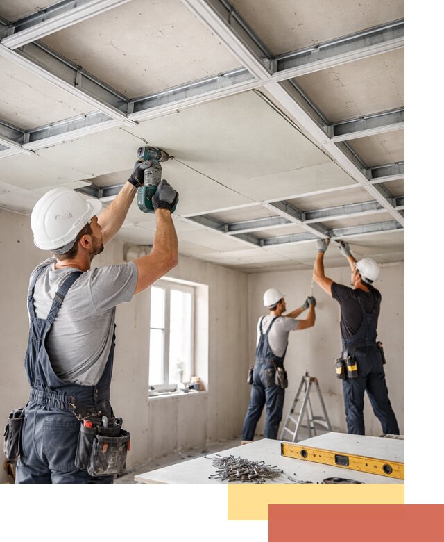 Кессонный потолок из гипсокартона под ключ в Сибае