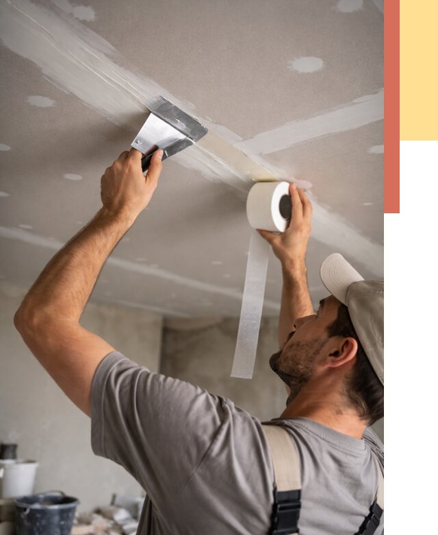 Обработка швов потолка ГКЛ в Сибае от 7707 руб. под ключ | ОТДЕЛОЧНИК-Сба