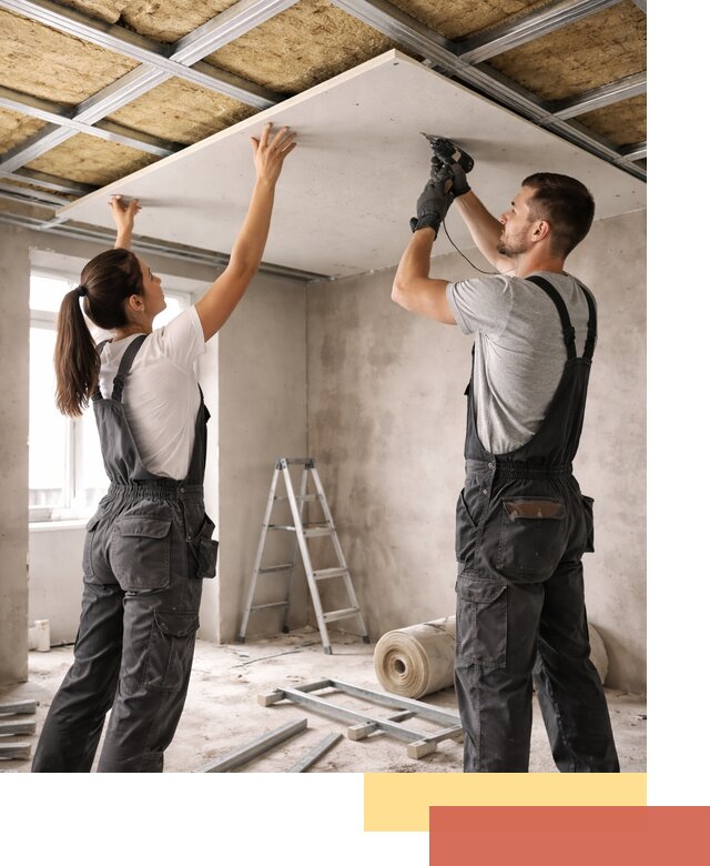 Звукоизоляция потолка из ГКЛ в Сибае профессионально и надежно