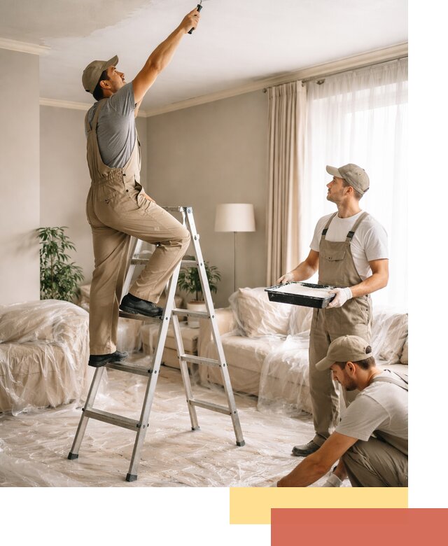 Покраска потолков акриловой краской в Сибае качественно и быстро