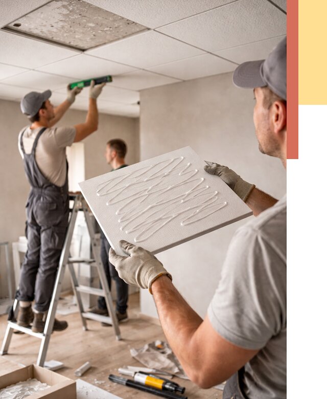 Монтаж потолочной плитки в Сибае от 4624 руб. — быстро и недорого | ОТДЕЛОЧНИК-Сба