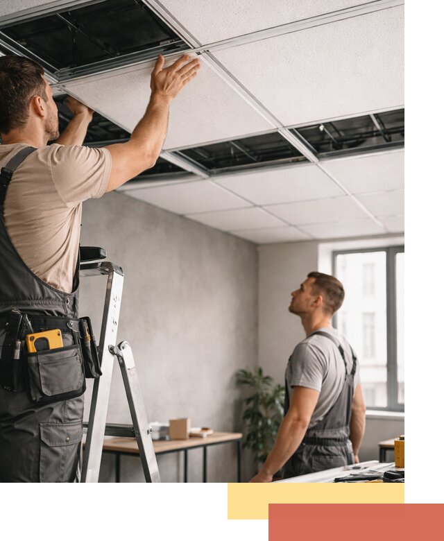 Монтаж потолочной плитки в Сибае качественно и в срок